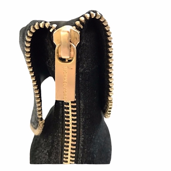 MICHAEL KORS Burnished Leather Moto Ankle Boots - Picture 5 of 10